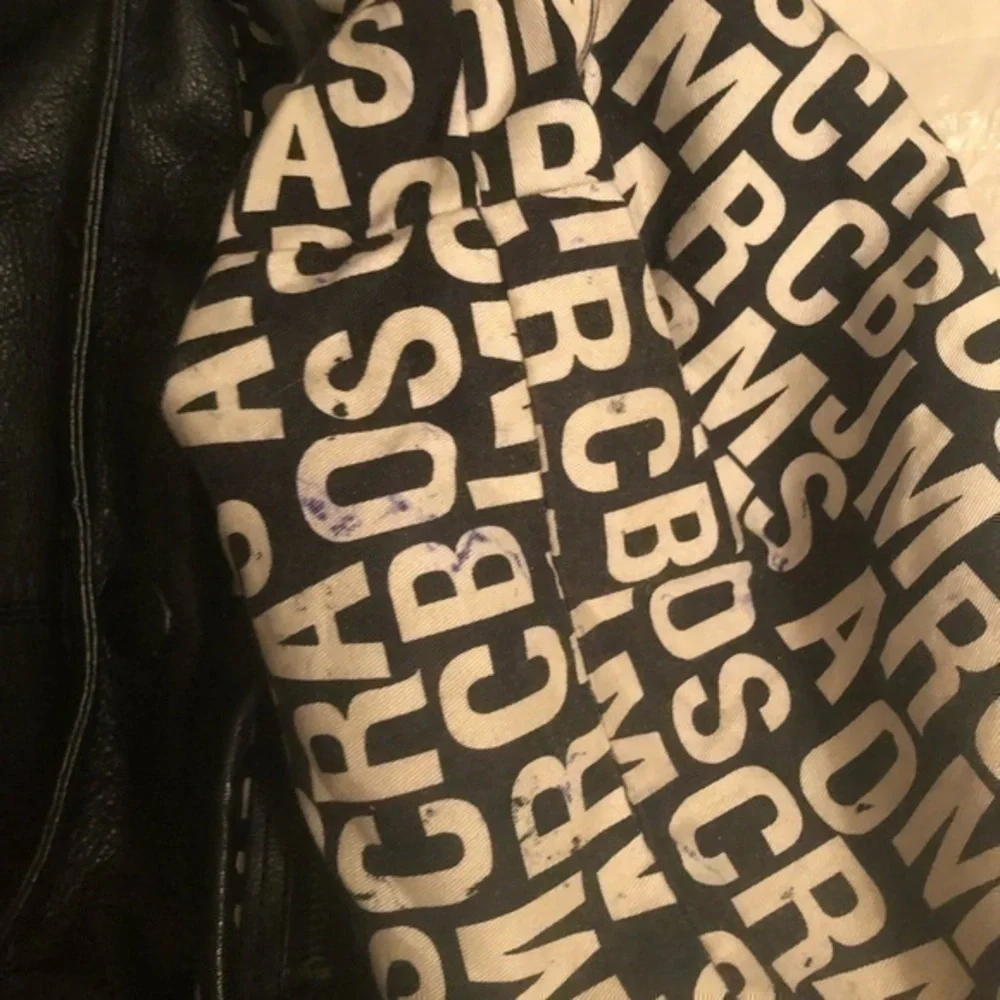 Marc by Marc Jacobs black leather hobo bag